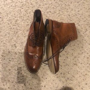 Aston Grey wingtip boots